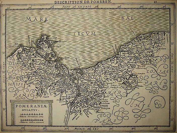 Mercator Gerard - Hondius Jodocus Pomeraniae Ducatus 1630 Amsterdam